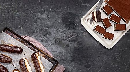 Hit the sweet spot with these chocolate eclairs and tiramisu brownies 