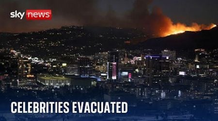 New fire breaks out in Hollywood Hills as Hanks, Affleck and Witherspoon among stars evacuated