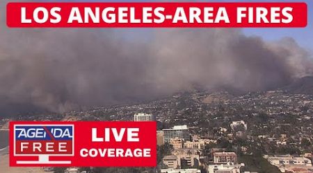 LA Fires: Palisades Fire, Eaton Fire - LIVE Breaking News Coverage (also Hollywood &amp; Studio City)