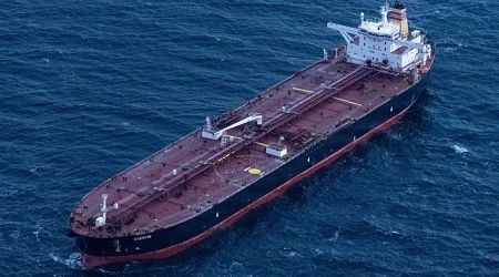 Disabled oil tanker adrift in Baltic Sea being towed eastwards