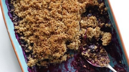 Gluten-Free Goddess Blueberry Crisp