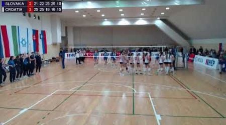 8.1.2025. CEV ECQ U16 WOMEN 1st round, Pool A, SLOVAKIA - CROATIA