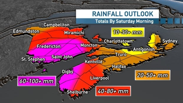 Easter weekend rainfall warning issued for P.E.I.'s Prince County