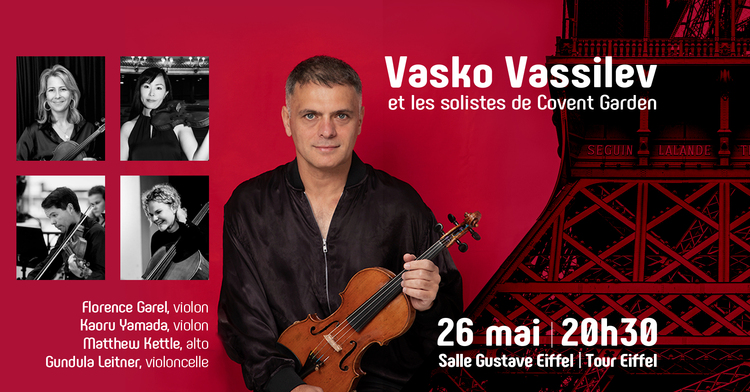 Vasko Vassilev, Royal Opera House Soloists to Stage Concert in Eiffel Tower