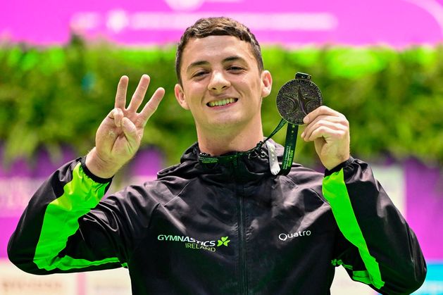 World champion Rhys McClenaghan wins third European title in pommel horse event