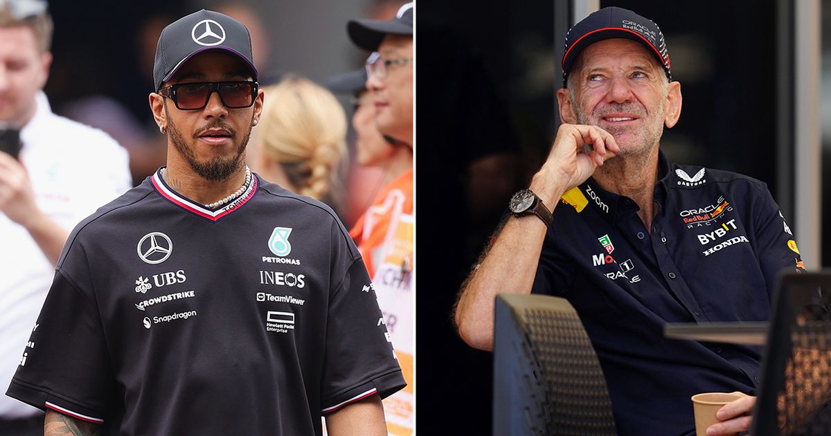 Lewis Hamilton's stance on Adrian Newey is very clear as Red Bull F1 exit planned