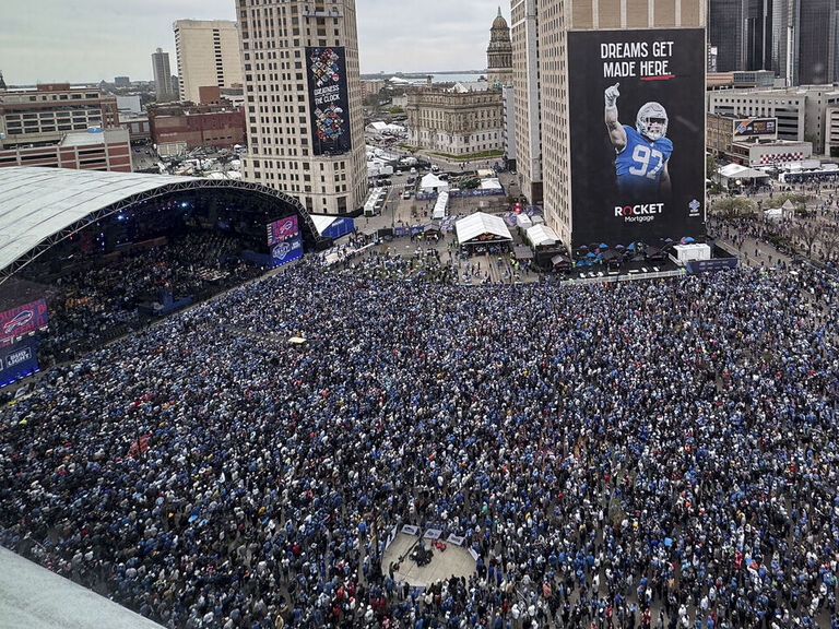 NFL draft attendance record set with more than 700K fans attending the event in Detroit
