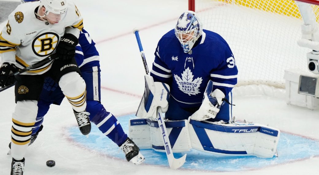 Maple Leafs pull Samsonov, put in Woll to start third period in Game 4