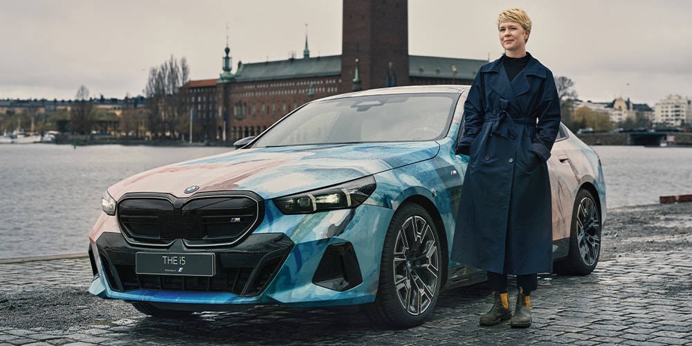 The BMW i5 M60 xDrive Gets Artistic Touch for Market Art Fair 2024