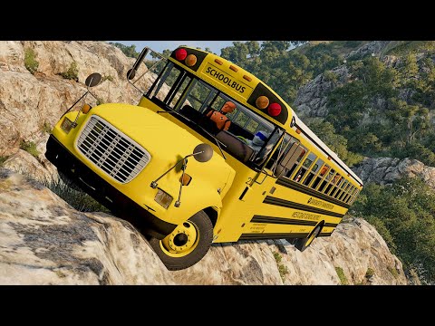 Cars vs Cliff Roads 64# - BeamNG DRIVE | SmashChan
