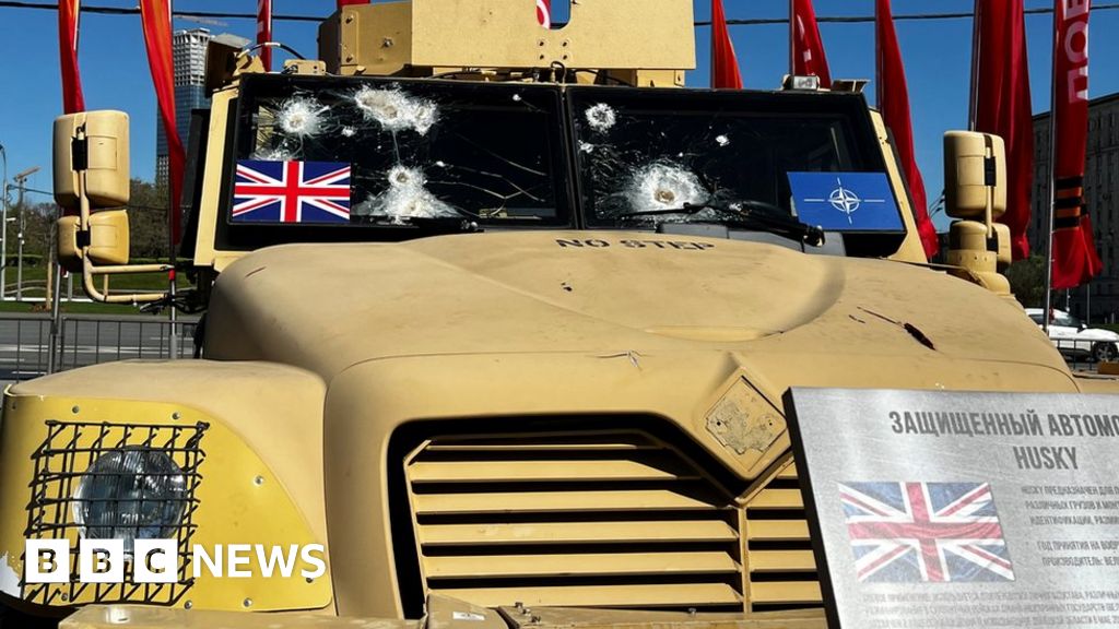 Russia flaunts Western tanks captured in war in Ukraine