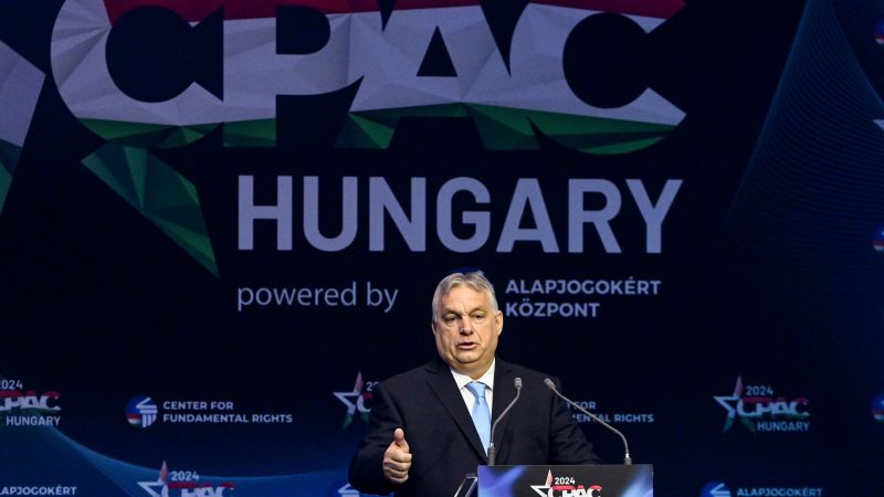 American conservatives embrace Hungary's authoritarian leader at Budapest conference...