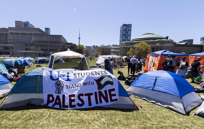 More pro-Palestinian protest camps emerge at Canadian universities