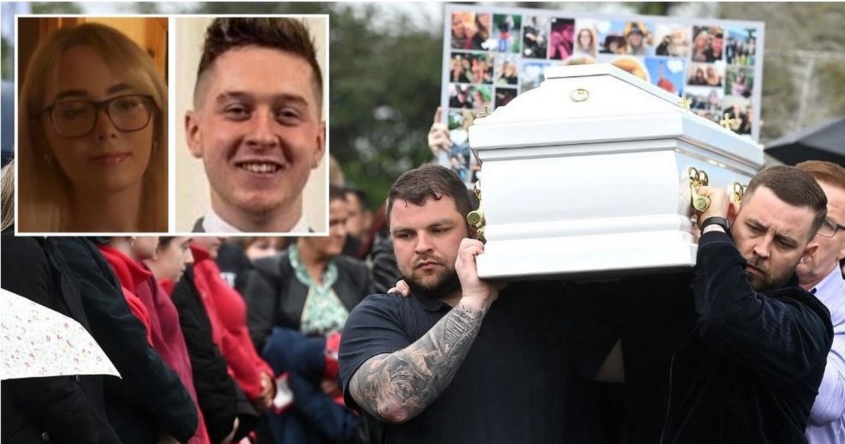 'Their love was true' - mourners in tears as final text messages of couple killed in Tyrone crash heard at funeral