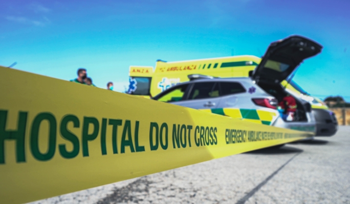  Motorcycle driver grievously injured after collision 