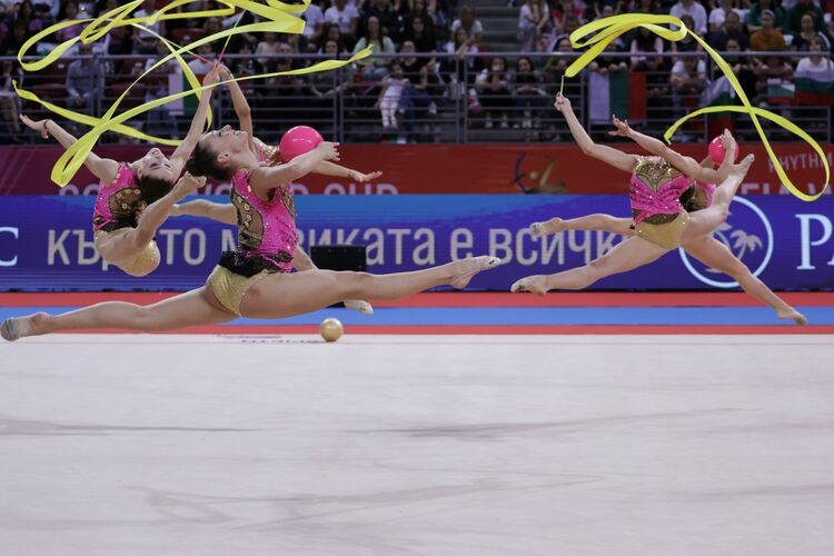 Bulgaria's Rhythmic Gymnastics Ensemble Wins Gold and Bronze in European Cup Finals in Baku
