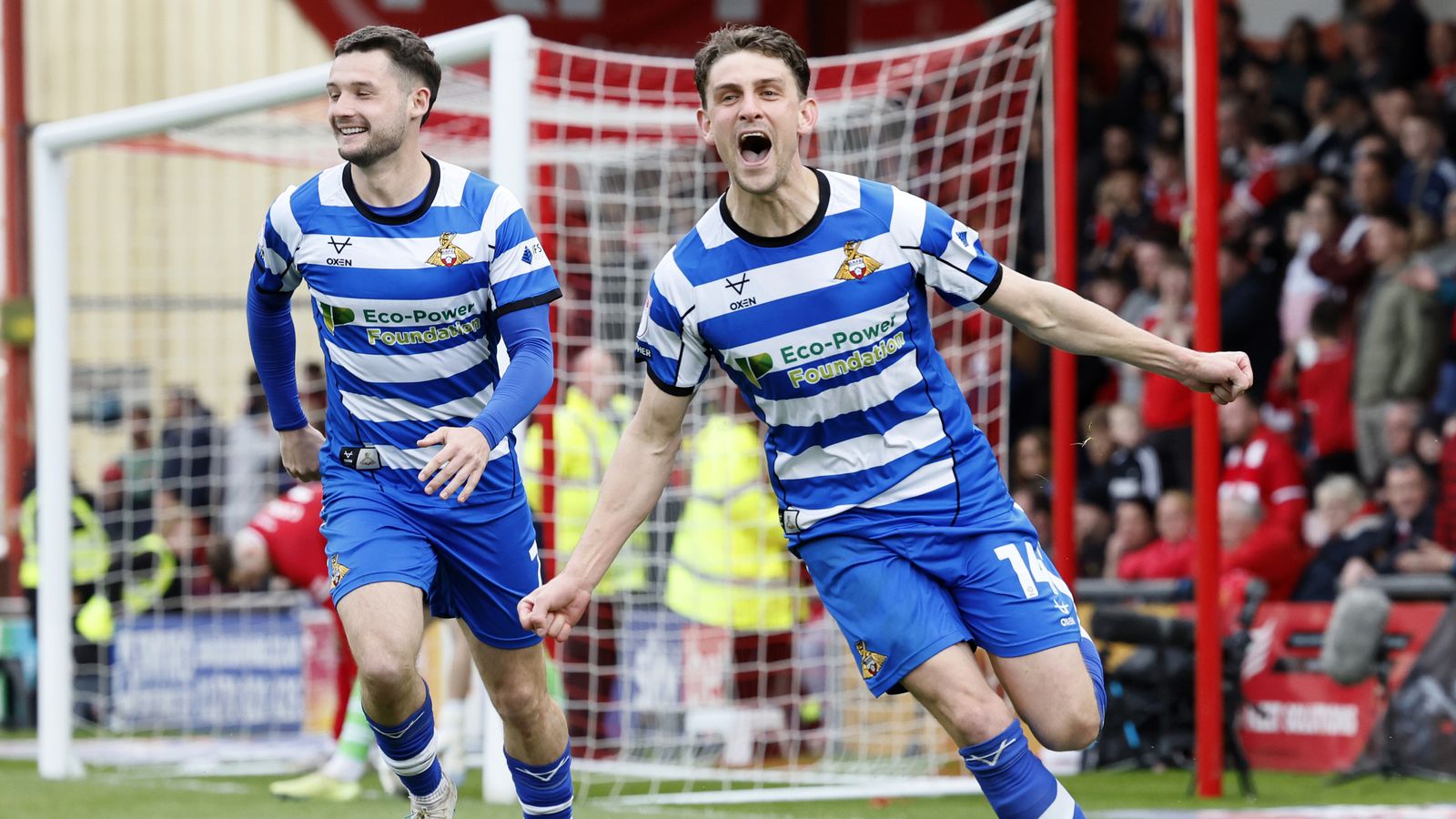 Crewe Alexandra 0-2 Doncaster Rovers: Luke Molyneux and Harrison Biggins on target in League Two play-off semi-final
