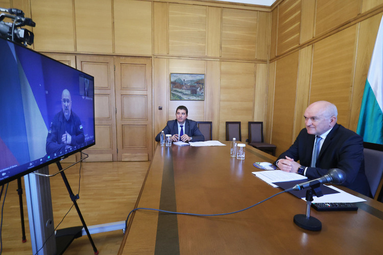 Caretaker PM Glavchev Holds Video Conference with Ukrainian Counterpart Shmyhal