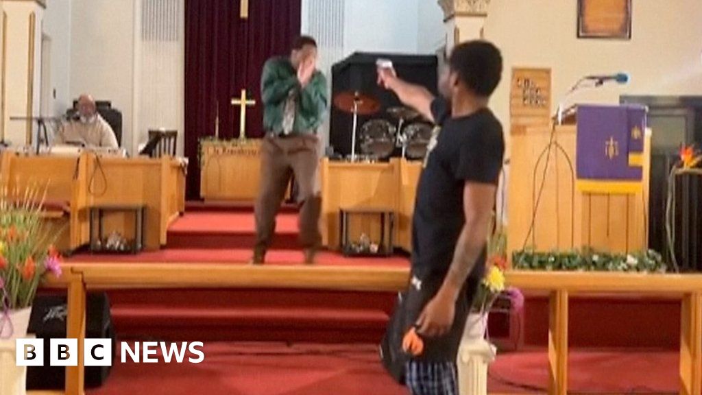 Watch moment US pastor survives shooting attempt during sermon