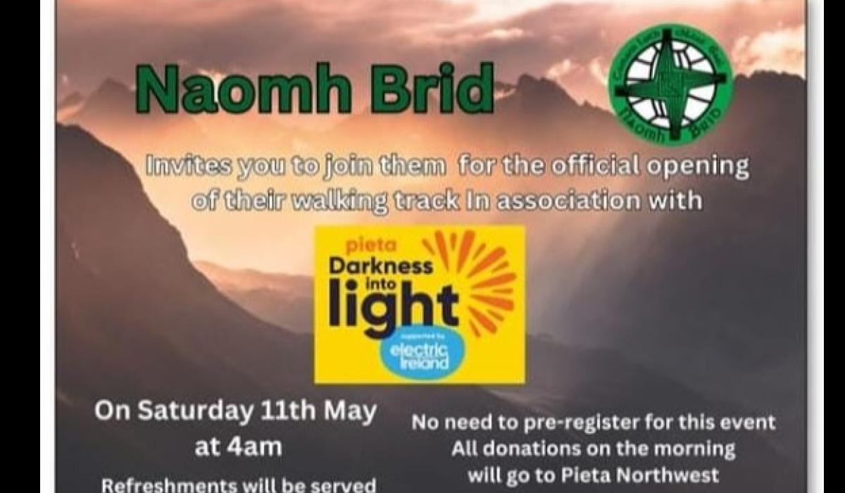 Naomh Brid's new Walking Track to be officially opened on Saturday morning