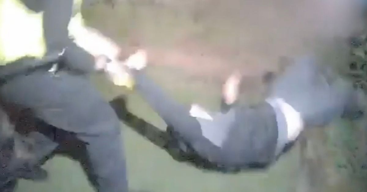 Bodycam shows burglar dragged from bushes near football legends' homes
