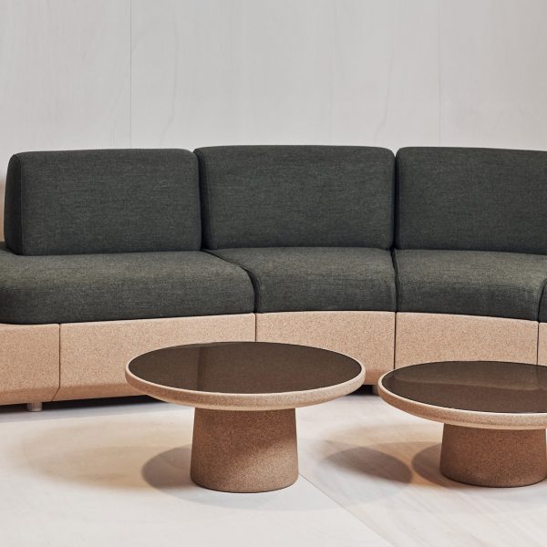 Isomi "challenges norms" of sofa design with cork and latex Tejo