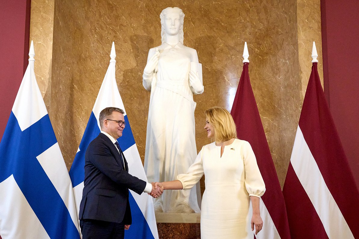 Finnish PM Petteri Orpo visiting Latvia