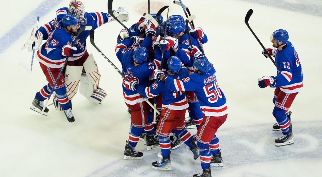 Goodrow scores in overtime, Rangers outlast Panthers to tie series 1-1