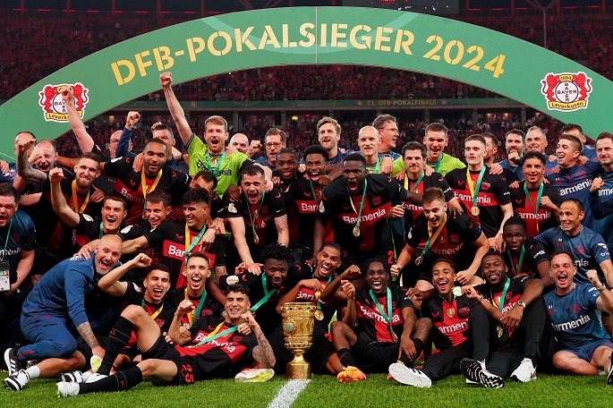 Leverkusen win German Cup title to complete domestic double