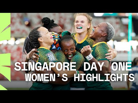 Historic wins for South Africa and Japan | HSBC SVNS Singapore Day One Women&#39;s Highlights