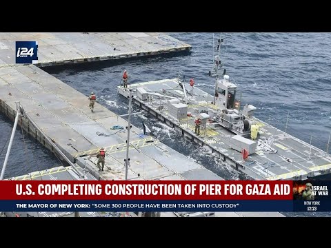 U.S. completing construction of pier for humanitarian aid to Gaza