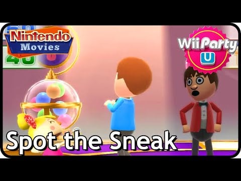 Wii Party U - Spot the Sneak (2 Players, Maurits vs Rik vs Sara vs Bo-Jia)