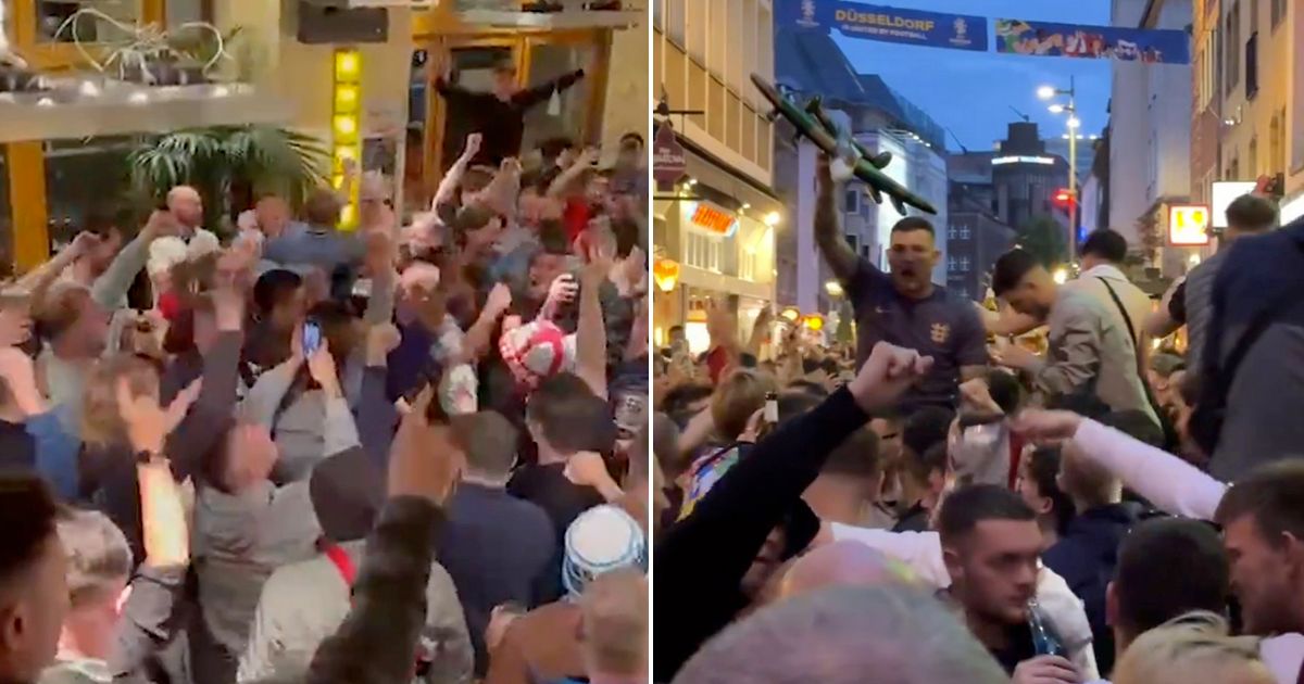 Boozy England fans drink in the Euro 2024 atmosphere ahead of first game vs Serbia