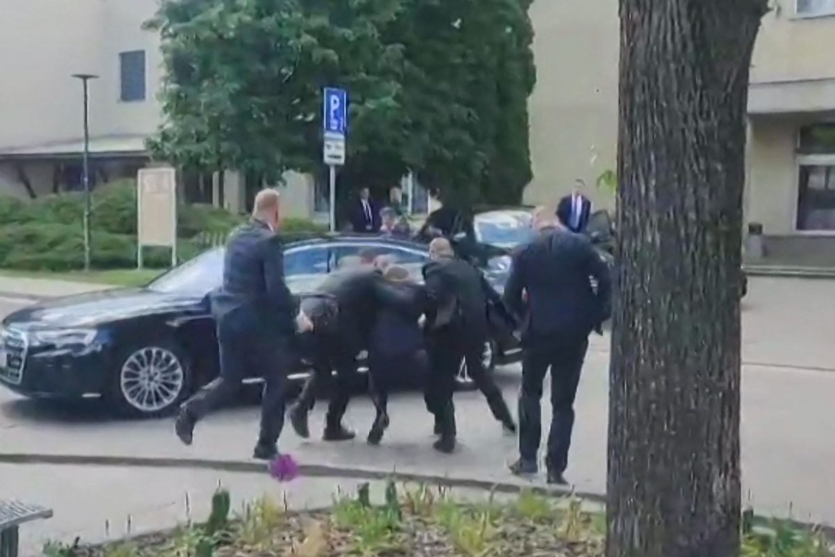 Video Shows Slovakian PM Robert Fico Dragged Into Car After Being Shot?