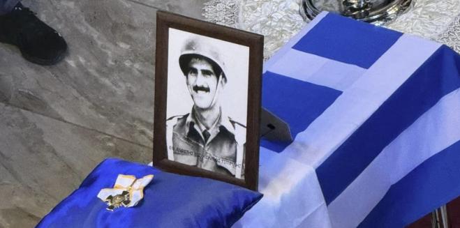 Funeral of Konstantinos Tsitiridis, the ELDYK soldier missing for 50 years, since the invasion of Cyprus