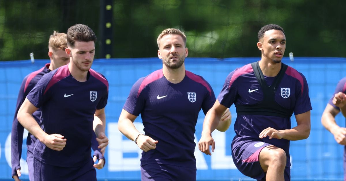 Luke Shaw back in England training with Gareth Southgate to make changes for Slovenia