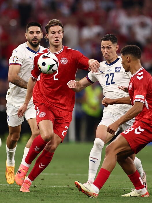 Euro 2024: Danimarca agli ottavi, con la Serbia termina 0-0 CRONACA e FOTO