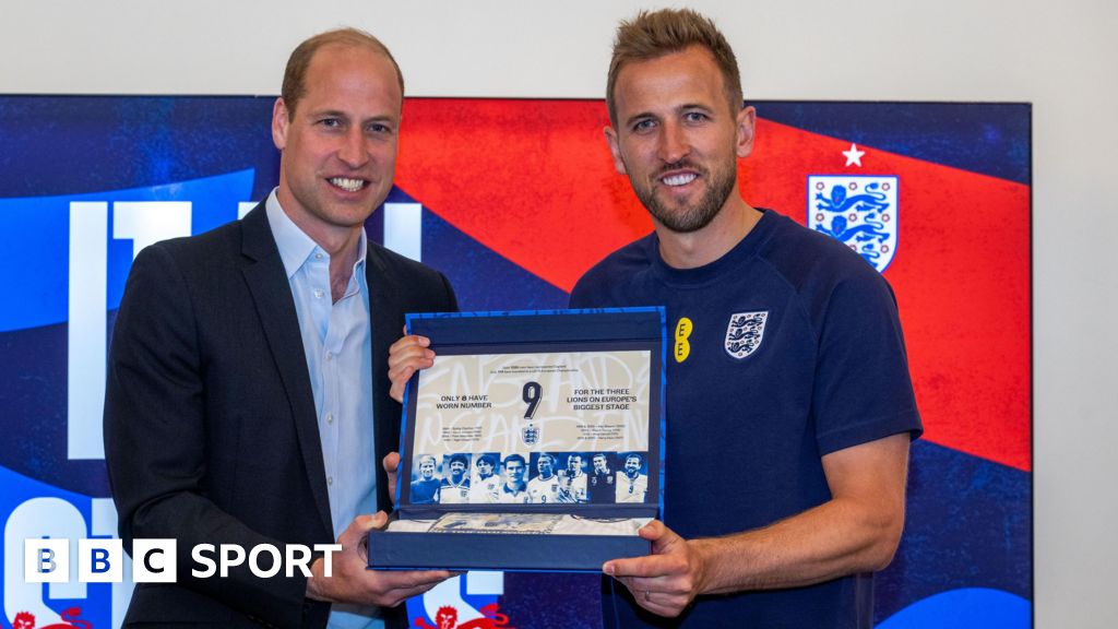 Prince William meets England's Euro 2024 squad