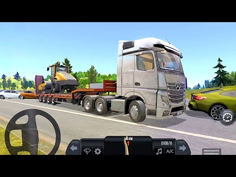 Truck Simulator: Ultimate - Drum Roller Transport &amp; Dangerous Overtakes