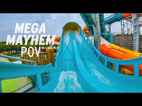 Mega Mayhem POV! Rapids Water Park&#39;s NEW Water Coaster 2024