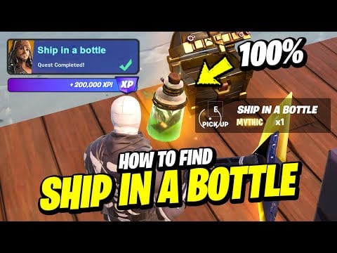 How to EASILY Destroy Structures or Objects with a SHIP IN A BOTTLE Mythic Location - Fortnite