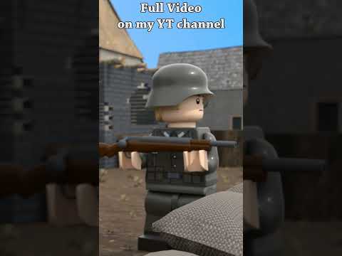 Polish soldiers attack a German hill - LEGO 3D animation #lego