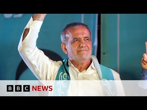 Reformist Masoud Pezeshkian elected as Iran&#39;s president | BBC News