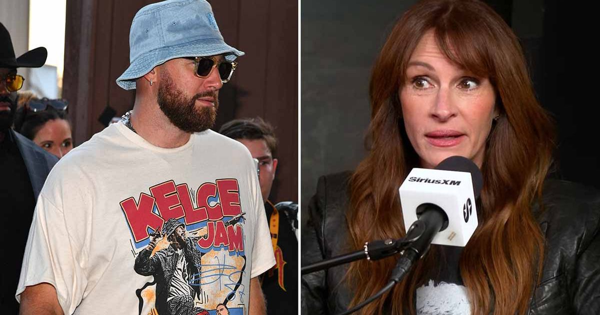 Julia Roberts already gushed about Travis Kelce's teammate before Taylor Swift Dublin gig embrace