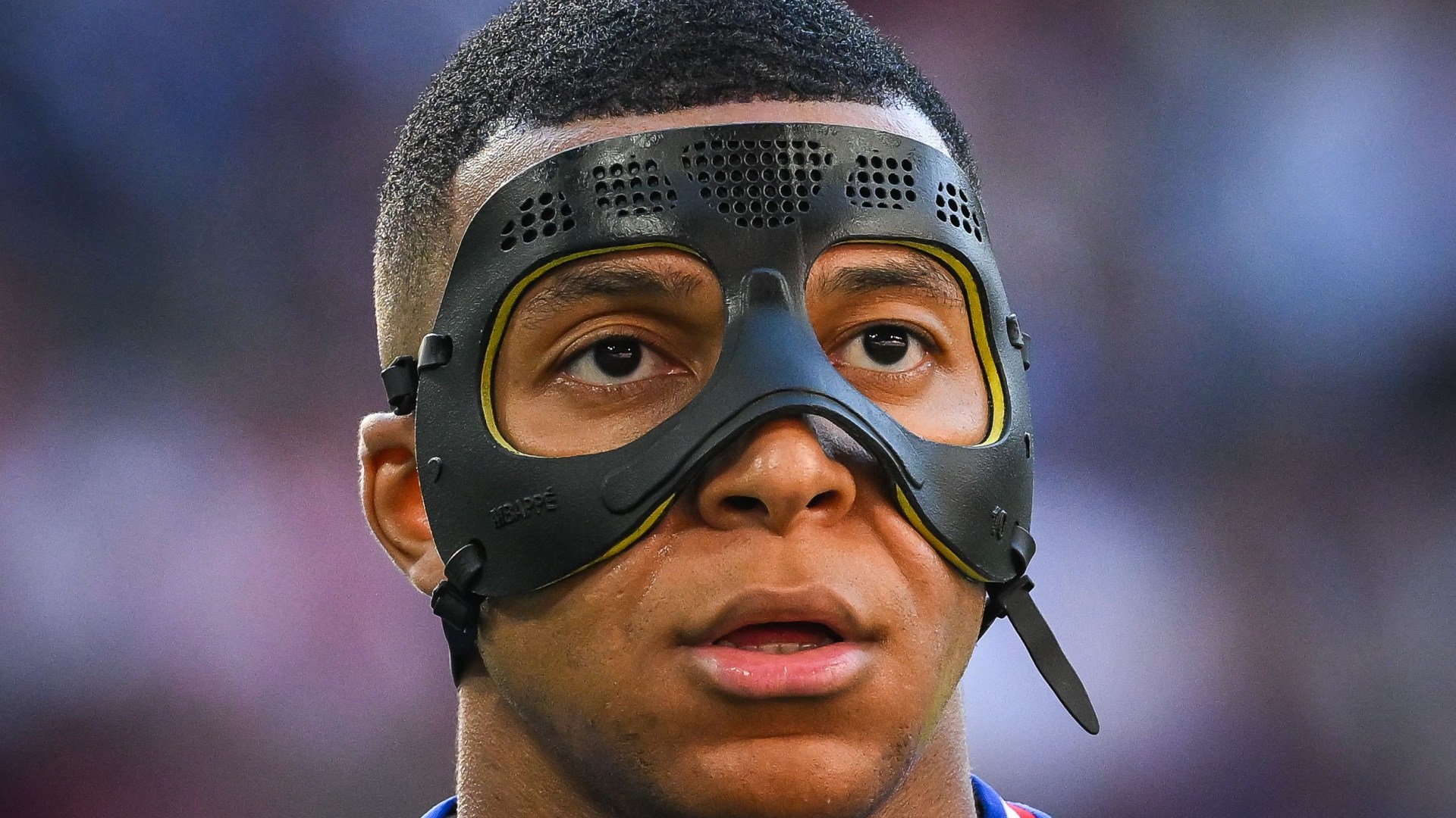 Kylian Mbappe forced to get new mask after problems emerge with France star's nose protection