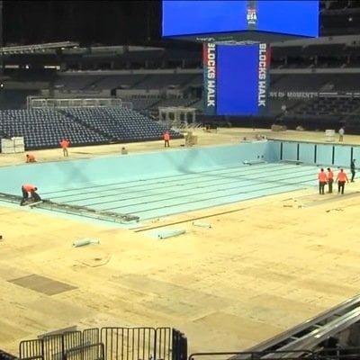 Building Olympic Swimming Pools Inside a Football Stadium