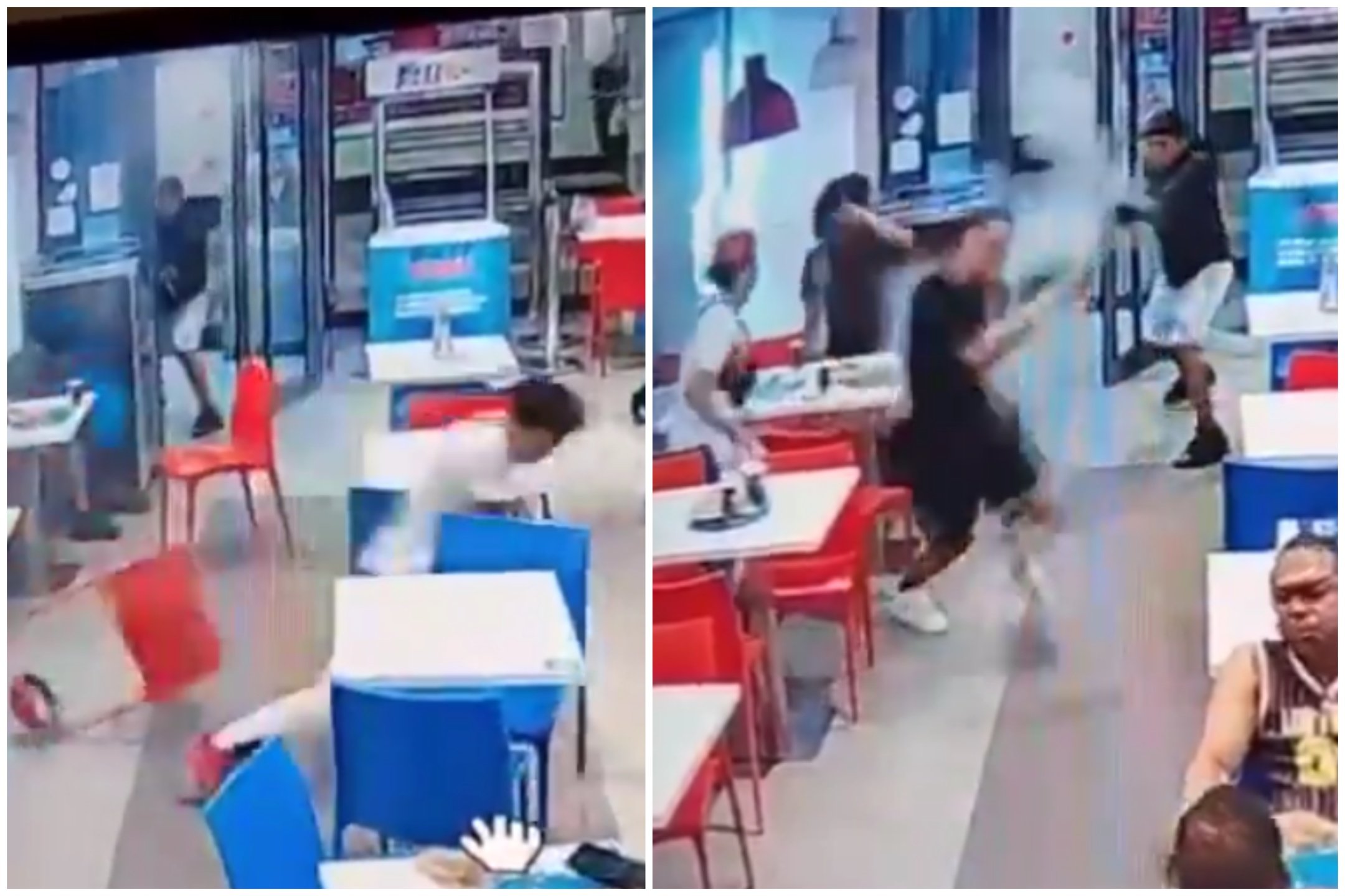 Shooting in Madrid: CCTV shows terrifying moment shotgun-wielding man opens fire in a restaurant