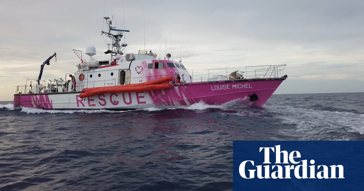 Banksy-funded migrant rescue boat detained in Italy after saving 37 people