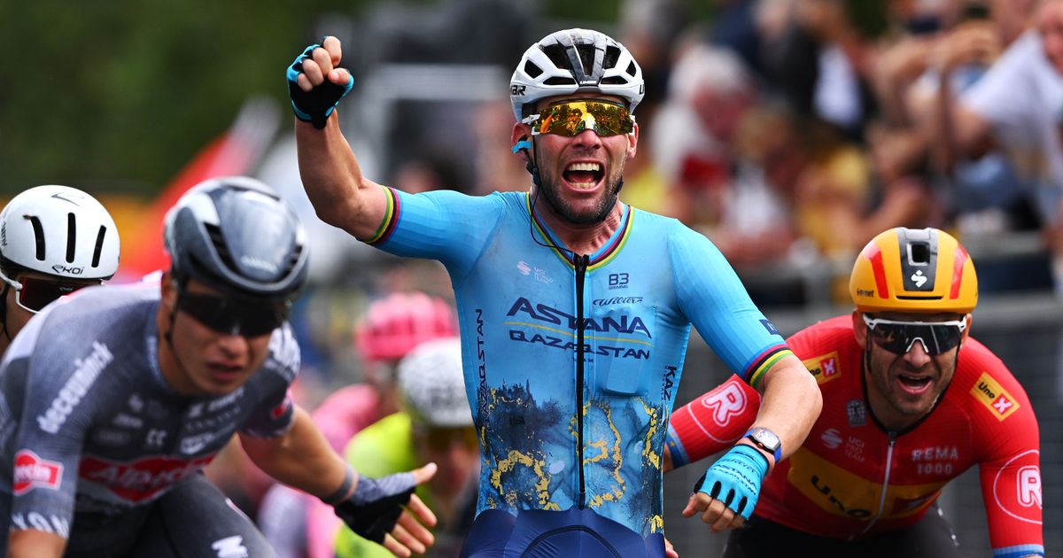 Sir Mark Cavendish goes from vomiting on side of the road to Tour de France record