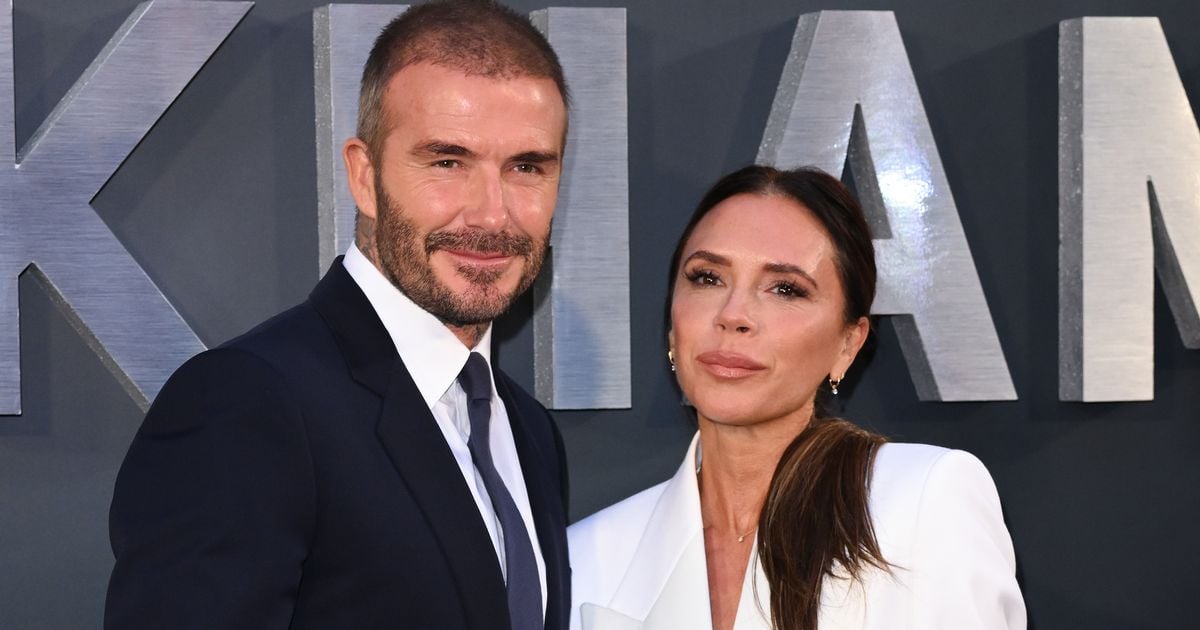 David and Victoria Beckham re-wear their iconic purple wedding outfits 25 years later